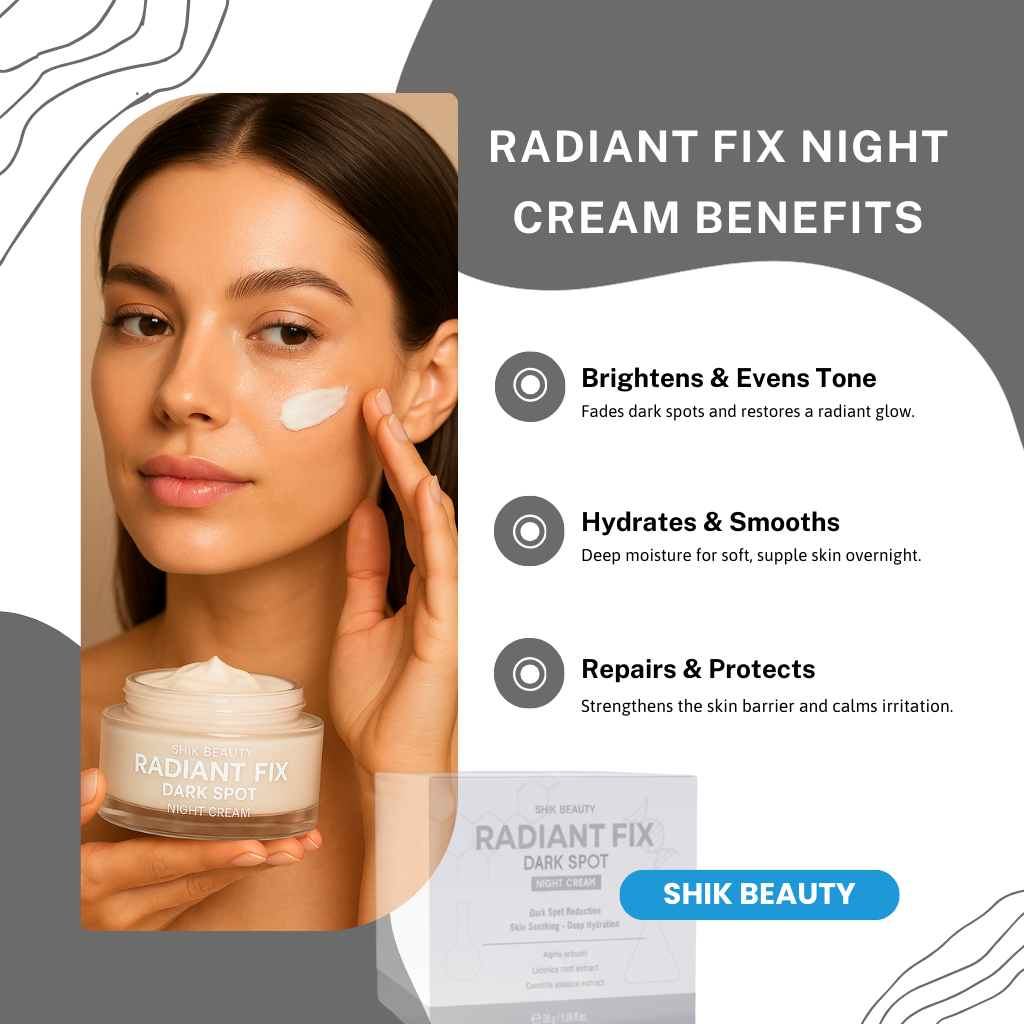 SHIK BEAUTY Radiant Fix Dark Spot Night Cream β Brightening, Skin Soothing & Deep Hydration (30g)