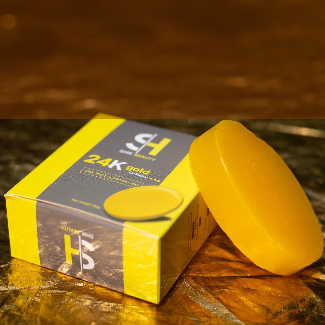 SHIK BEAUTY 24K Gold Collagen Soap – Brightening & Nourishing Bar (60 g)